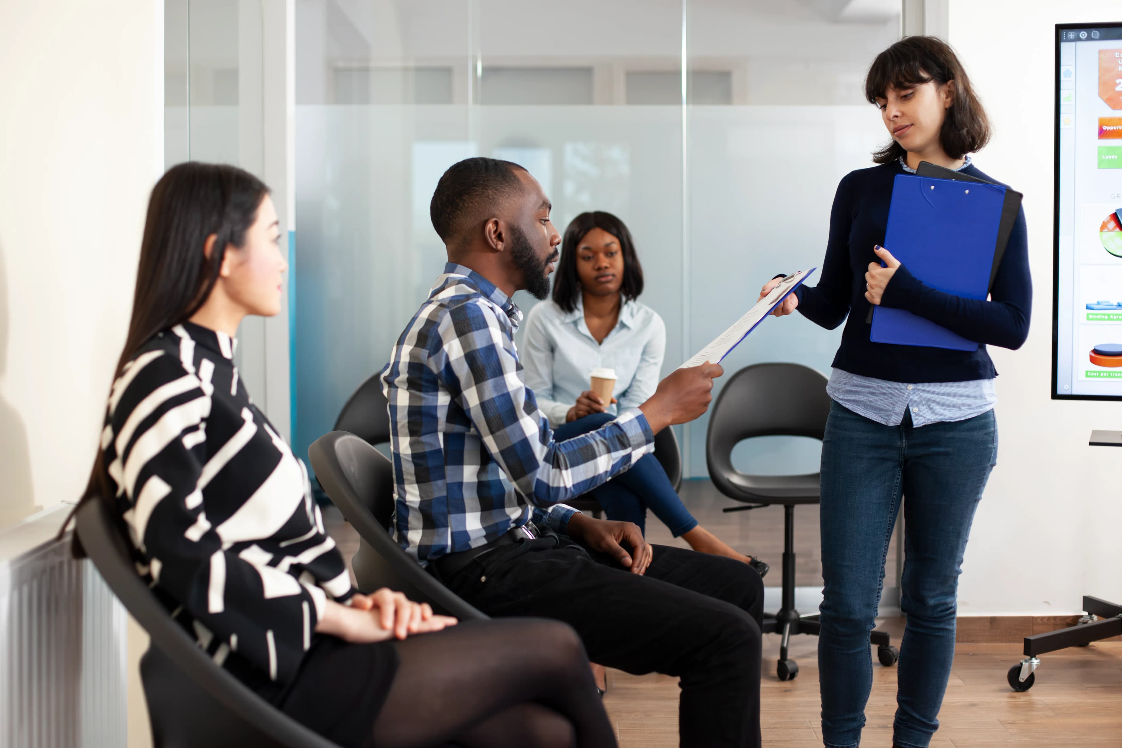 Professional HR team collaboration